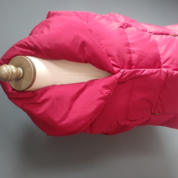 Lauren ralph Lauren burgundy women's puffer vest size large - Picture 2 of 15